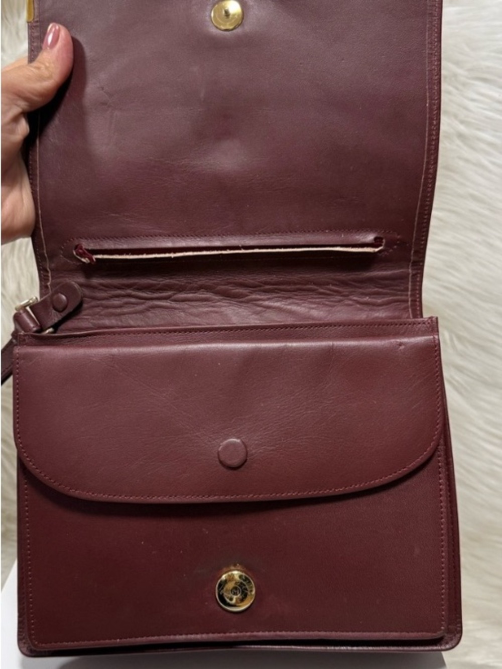 Cartier Vintage Must de Cartier 21 Bordeaux leather Clutch Circa 1990s Authentic - Picture 4 of 17